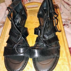 Black Strappy Women's Sandals